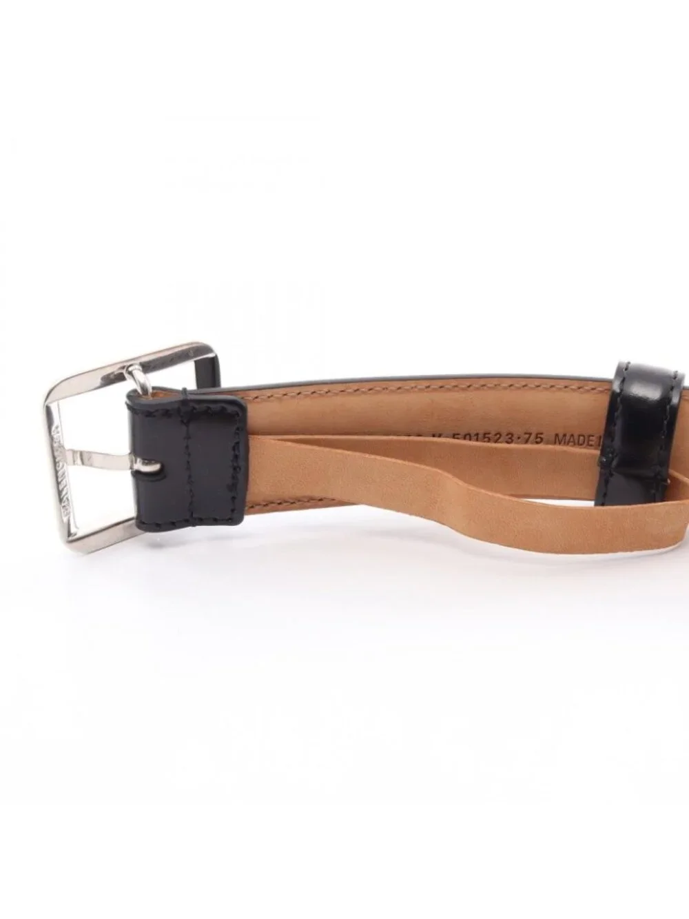 Balenciaga Belt Silver Leather